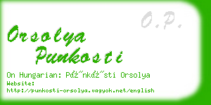 orsolya punkosti business card